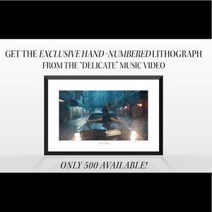 Taylor Swift Delicate music video lithograph